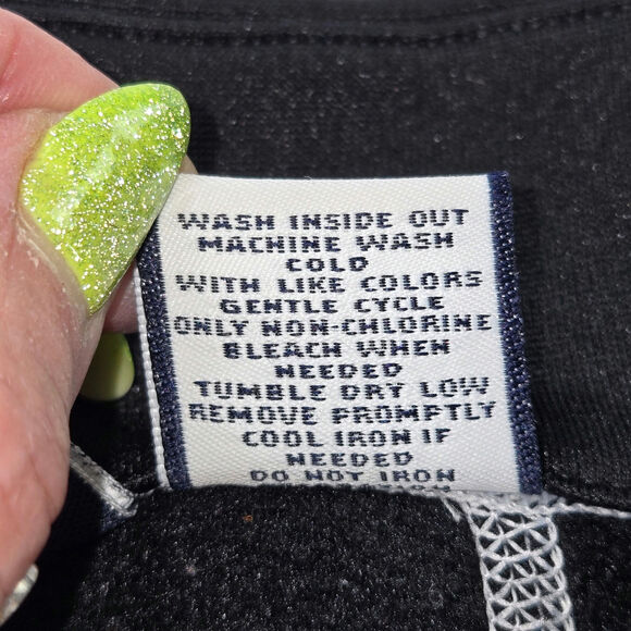 FILA Sport EUC running 1/4 zip pullover long sleeve Medium black white - Picture 11 of 16